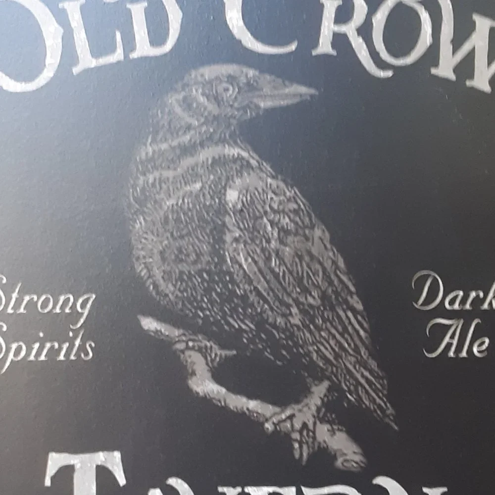 Old Crow Tavern, Metal Halloween Sign - Picture 2 of 2